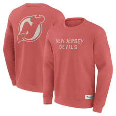 New Jersey Devils Fanatics Elements Future Ground Lettering Pullover Sweatshirt - Red | US 201752448
