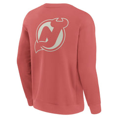 New Jersey Devils Fanatics Elements Future Ground Lettering Pullover Sweatshirt - Red | US 201752448