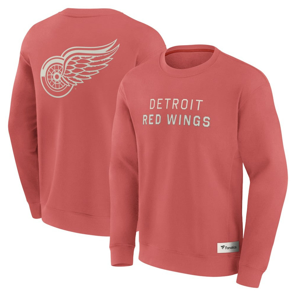 Detroit Red Wings Fanatics Elements Future Ground Lettering Pullover Sweatshirt - Red | US 201752449