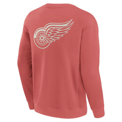 Detroit Red Wings Fanatics Elements Future Ground Lettering Pullover Sweatshirt - Red | US 201752449
