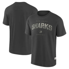 San Jose Sharks Fanatics Elements Weathered Tonal Future Ground T-Shirt - Charcoal | US 201752455