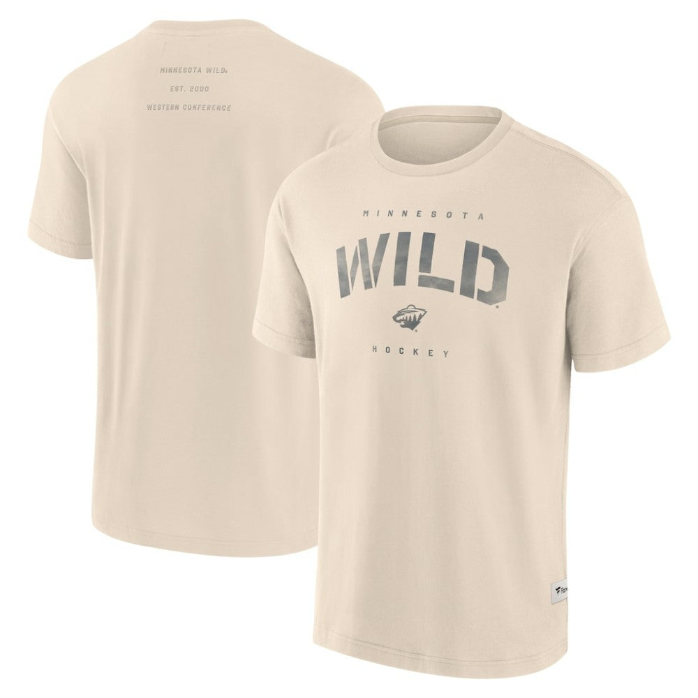 Minnesota Wild Fanatics Elements Weathered Tonal Future Ground T-Shirt - Cream | US 201752462