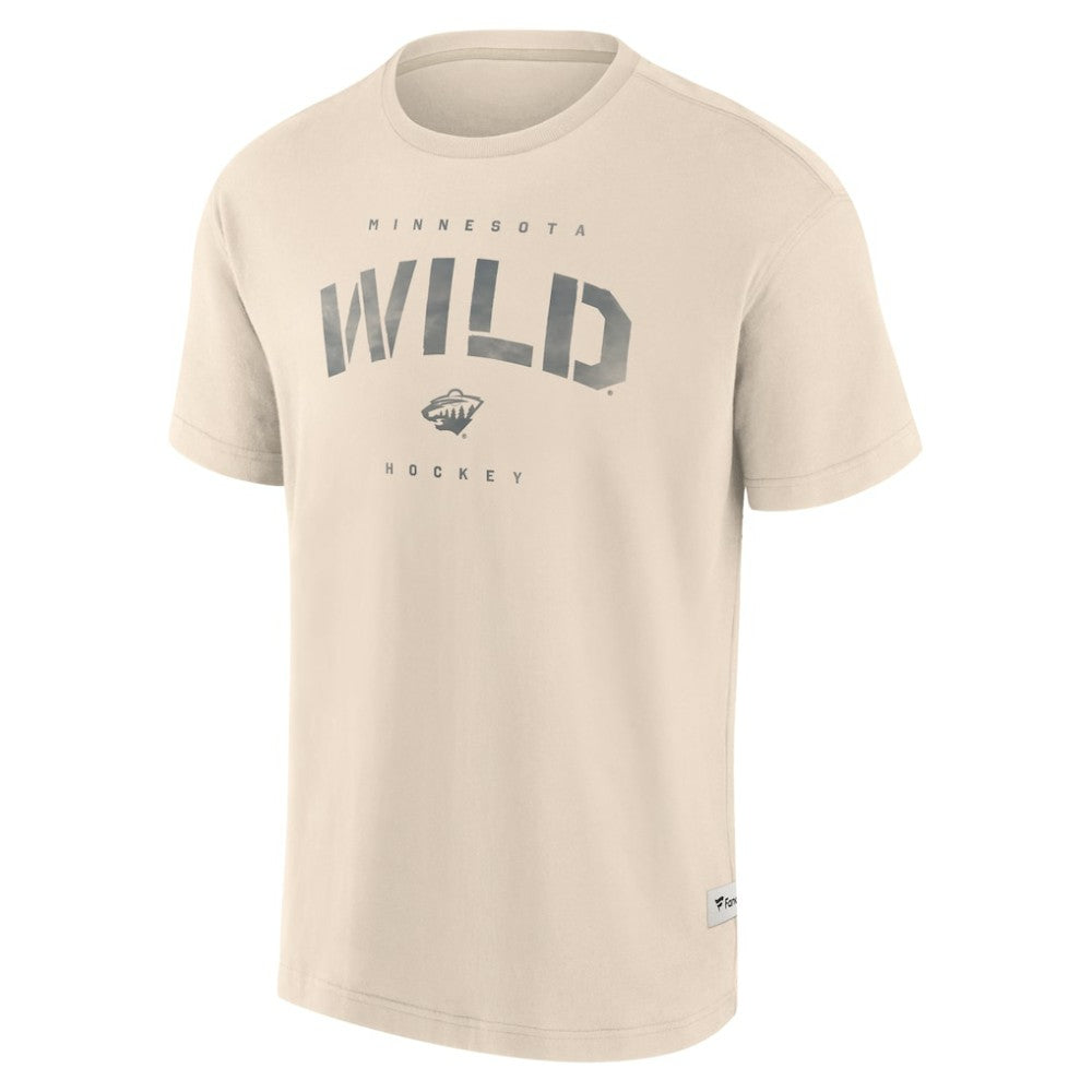 Minnesota Wild Fanatics Elements Weathered Tonal Future Ground T-Shirt - Cream | US 201752462