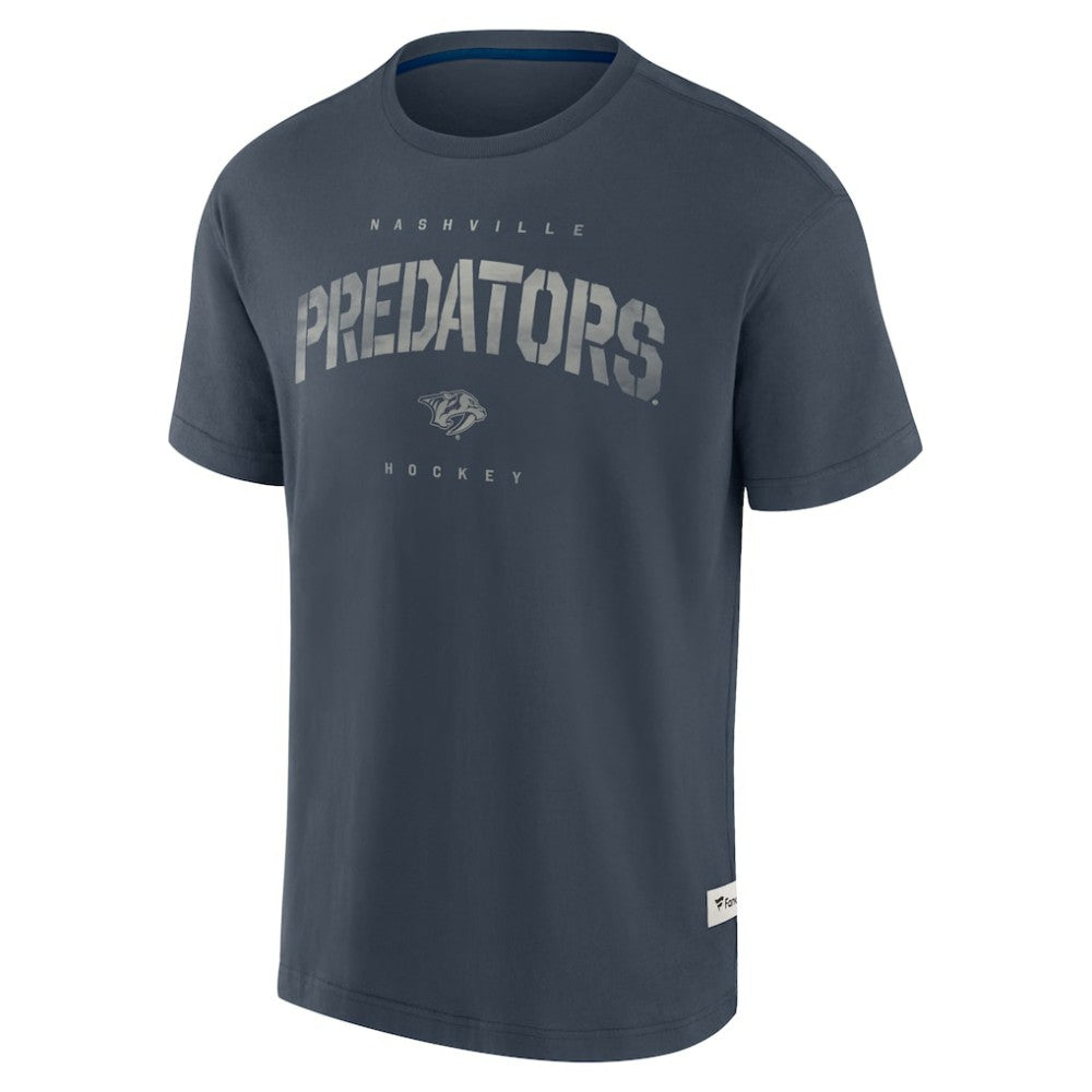 Nashville Predators Fanatics Elements Weathered Tonal Future Ground T-Shirt - Navy | US 201752470