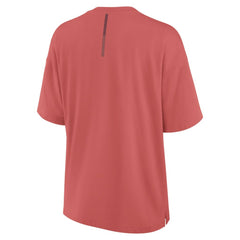 Chicago Blackhawks Fanatics Women's Oversized Elements Raw Edge Future Ground T-Shirt - Red | US 201752497