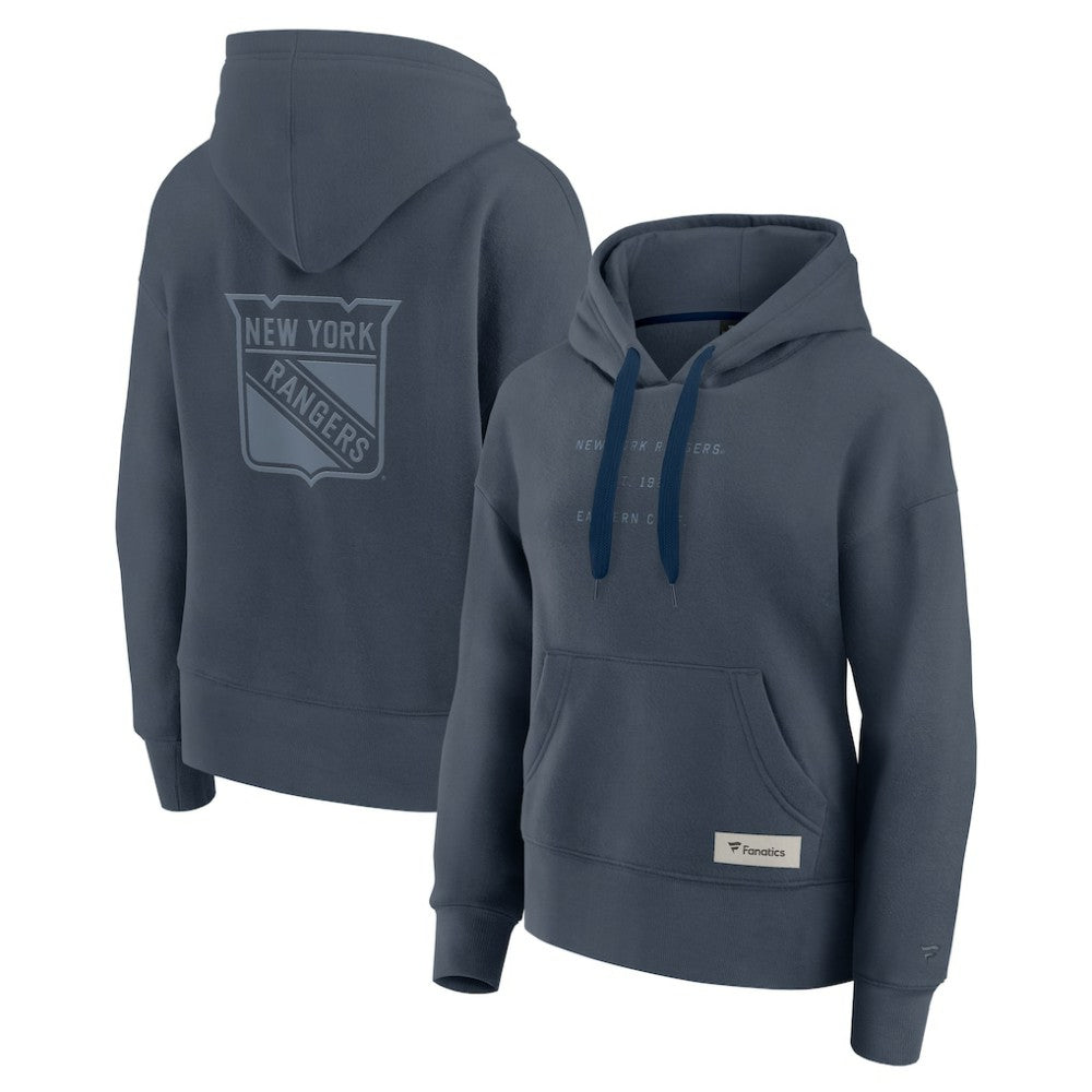 New York Rangers Fanatics Women's Elements Future Ground Subtle Tonal Pullover Hoodie - Blue | US 201752512