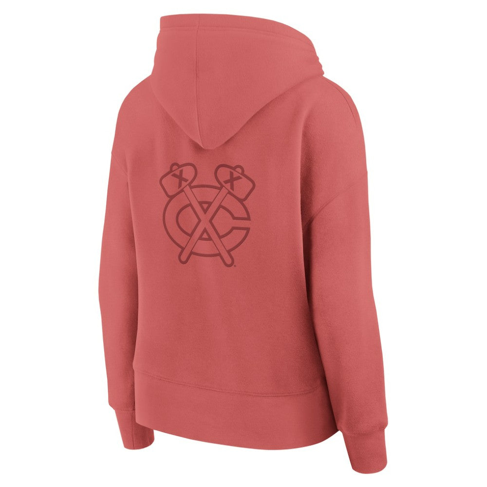 Chicago Blackhawks Fanatics Women's Elements Future Ground Subtle Tonal Pullover Hoodie - Red | US 201752514