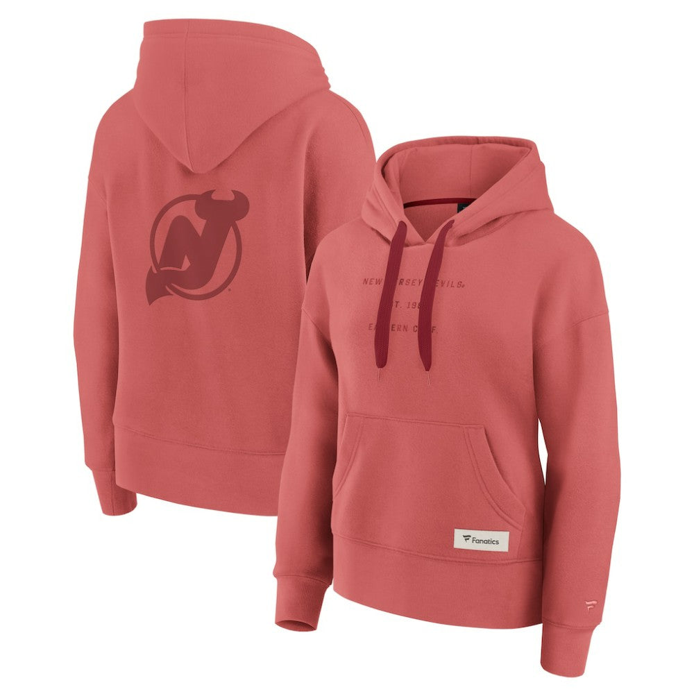 New Jersey Devils Fanatics Women's Elements Future Ground Subtle Tonal Pullover Hoodie - Red | US 201752515