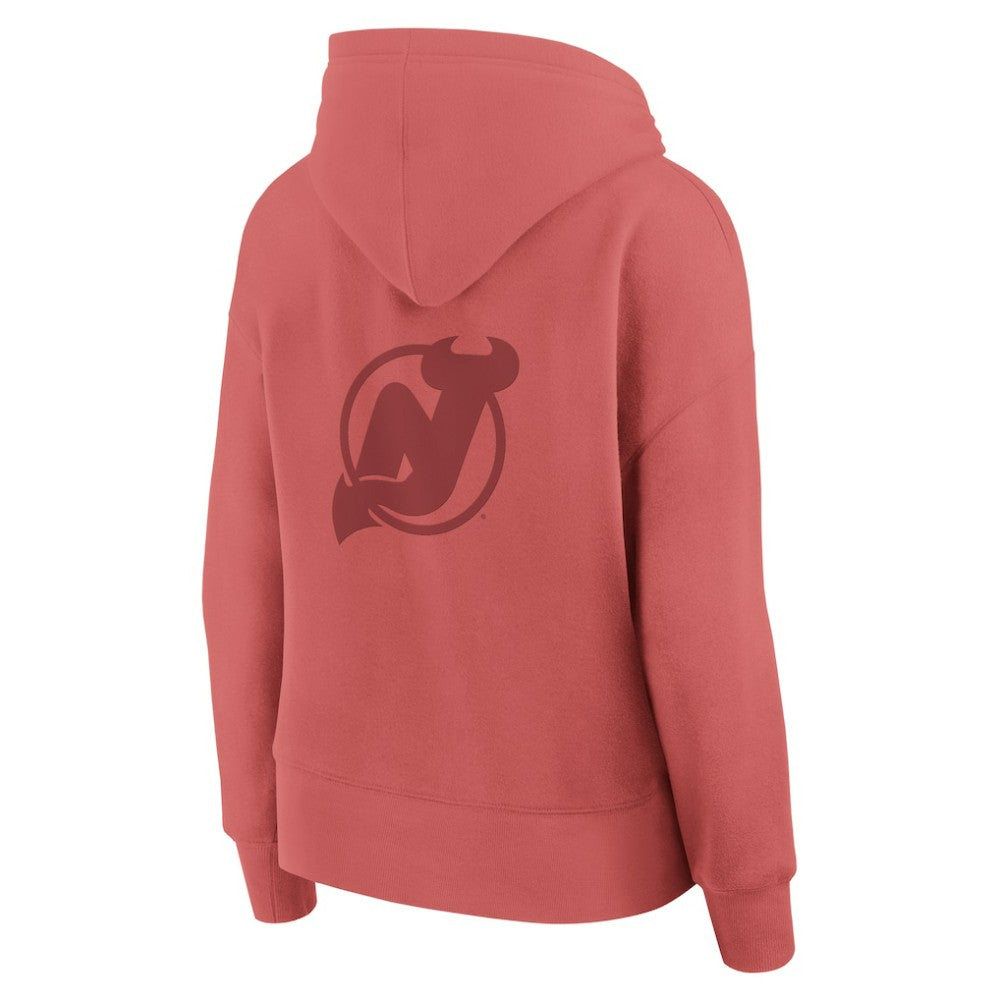 New Jersey Devils Fanatics Women's Elements Future Ground Subtle Tonal Pullover Hoodie - Red | US 201752515