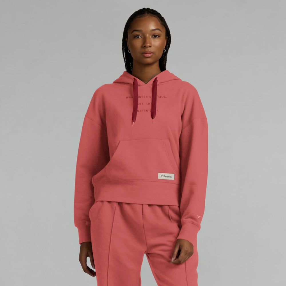 Washington Capitals Fanatics Women's Elements Future Ground Subtle Tonal Pullover Hoodie - Red | US 201752517