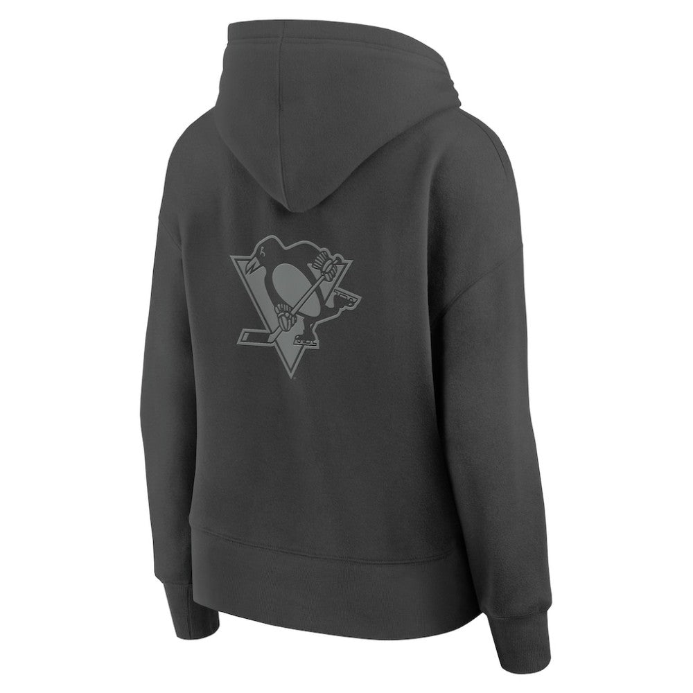 Pittsburgh Penguins Fanatics Women's Elements Future Ground Subtle Tonal Pullover Hoodie - Charcoal | US 201752520