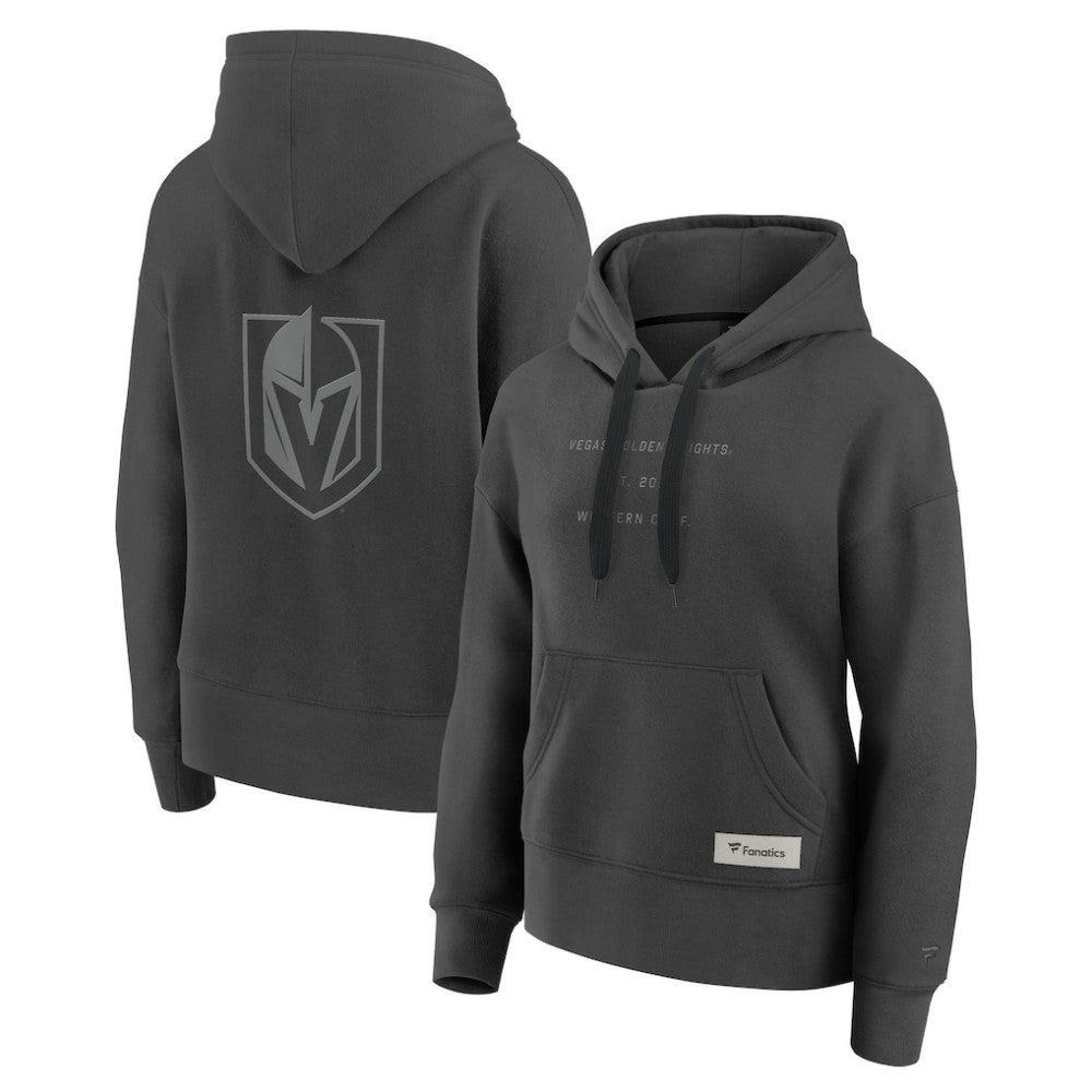 Vegas Golden Knights Fanatics Women's Elements Future Ground Subtle Tonal Pullover Hoodie - Charcoal | US 201752521