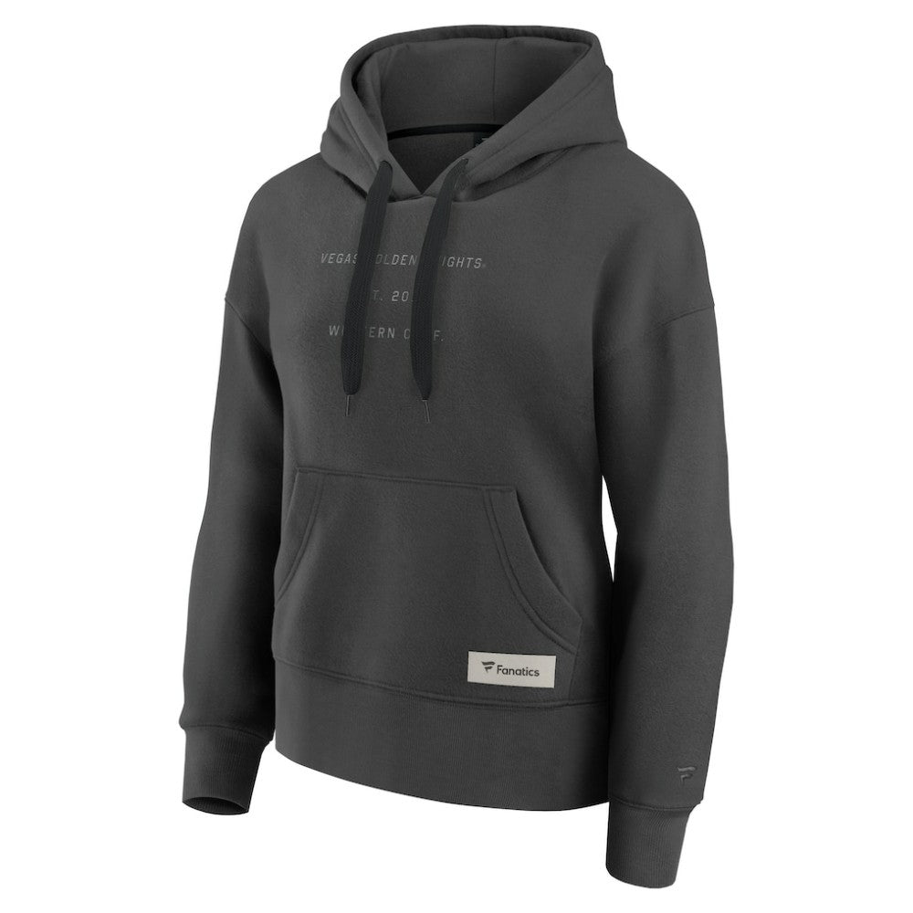 Vegas Golden Knights Fanatics Women's Elements Future Ground Subtle Tonal Pullover Hoodie - Charcoal | US 201752521