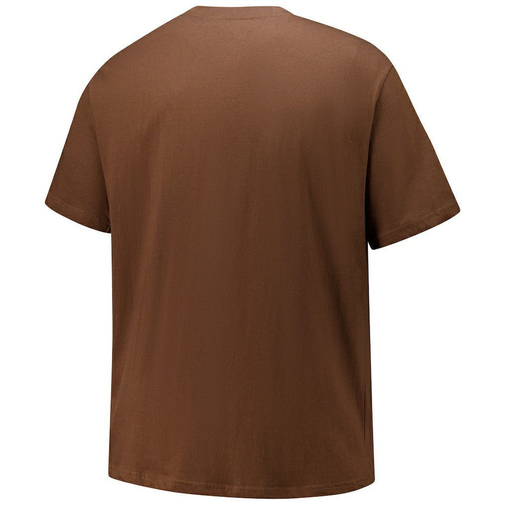 Cleveland Browns Big & Tall Coordinate T-Shirt - Brown T-shirts