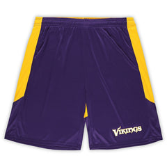 Minnesota Vikings Big & Tall Launch Shorts - Purple/Gold Shorts
