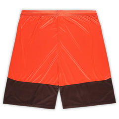 Cleveland Browns Big & Tall Launch Shorts - Brown/Orange Shorts
