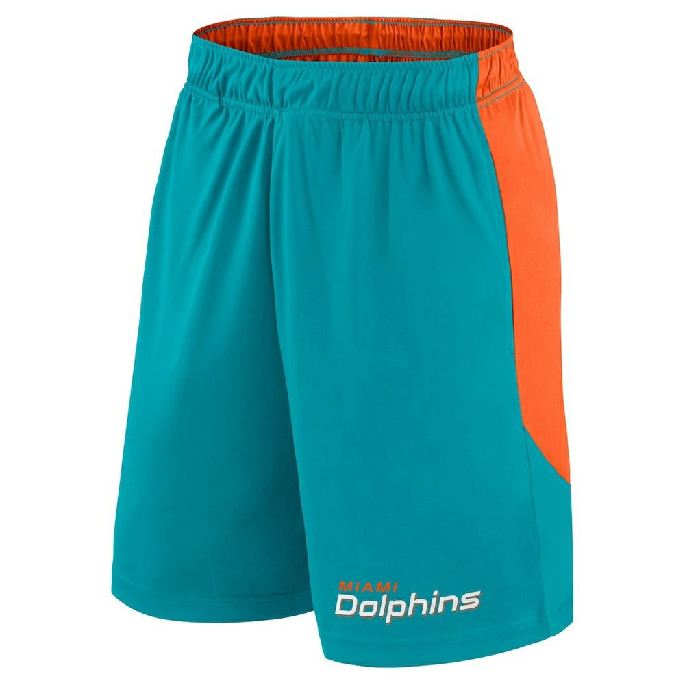 Miami Dolphins Big & Tall Launch Shorts - Aqua/Orange Shorts