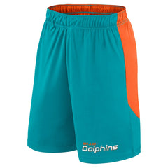 Miami Dolphins Big & Tall Launch Shorts - Aqua/Orange Shorts