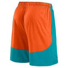 Miami Dolphins Big & Tall Launch Shorts - Aqua/Orange Shorts
