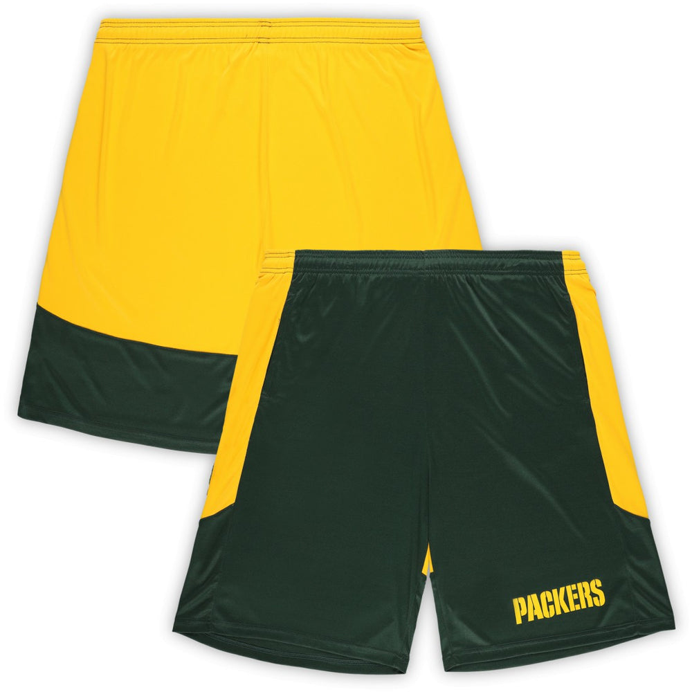 Green Bay Packers Big & Tall Launch Shorts - Green/Gold Shorts
