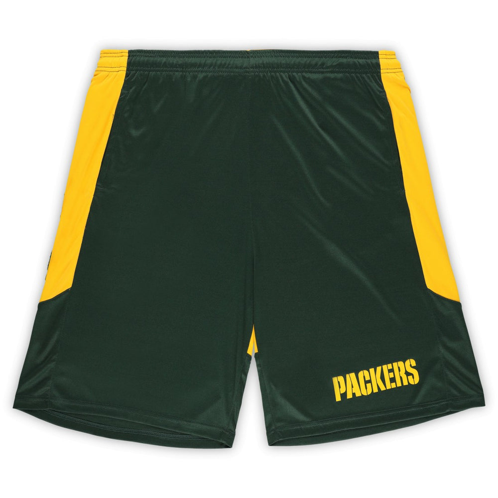 Green Bay Packers Big & Tall Launch Shorts - Green/Gold Shorts