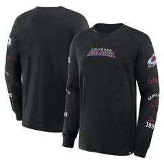 Colorado Avalanche Fanatics Boxed In Legacy Long Sleeve T-Shirt - Black | US 201826839