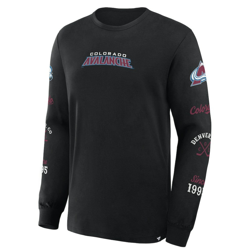 Colorado Avalanche Fanatics Boxed In Legacy Long Sleeve T-Shirt - Black | US 201826839