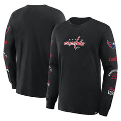 Washington Capitals Fanatics Boxed In Legacy Long Sleeve T-Shirt - Black | US 201826841
