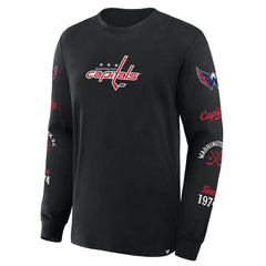 Washington Capitals Fanatics Boxed In Legacy Long Sleeve T-Shirt - Black | US 201826841