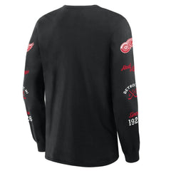 Detroit Red Wings Fanatics Boxed In Legacy Long Sleeve T-Shirt - Black | US 201826842