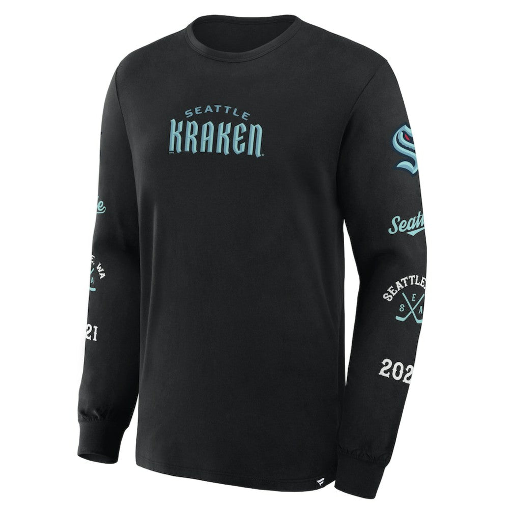 Seattle Kraken Fanatics Boxed In Legacy Long Sleeve T-Shirt - Black | US 201826847