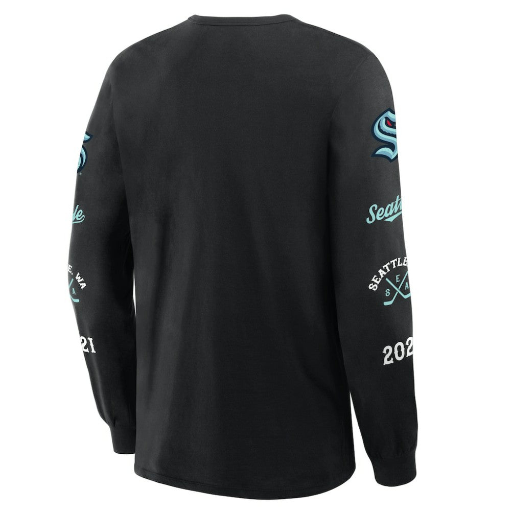 Seattle Kraken Fanatics Boxed In Legacy Long Sleeve T-Shirt - Black | US 201826847