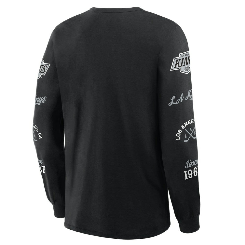 Los Angeles Kings Fanatics Boxed In Legacy Long Sleeve T-Shirt - Black | US 201826849
