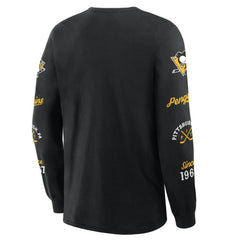 Pittsburgh Penguins Fanatics Boxed In Legacy Long Sleeve T-Shirt - Black | US 201826853