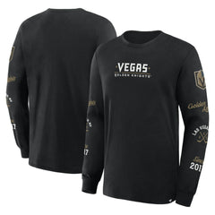Vegas Golden Knights Fanatics Boxed In Legacy Long Sleeve T-Shirt - Black | US 201826854