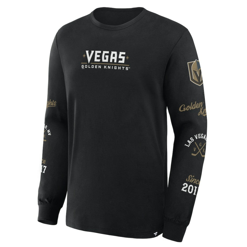 Vegas Golden Knights Fanatics Boxed In Legacy Long Sleeve T-Shirt - Black | US 201826854