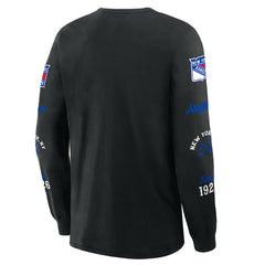 New York Rangers Fanatics Boxed In Legacy Long Sleeve T-Shirt - Black | US 201826858