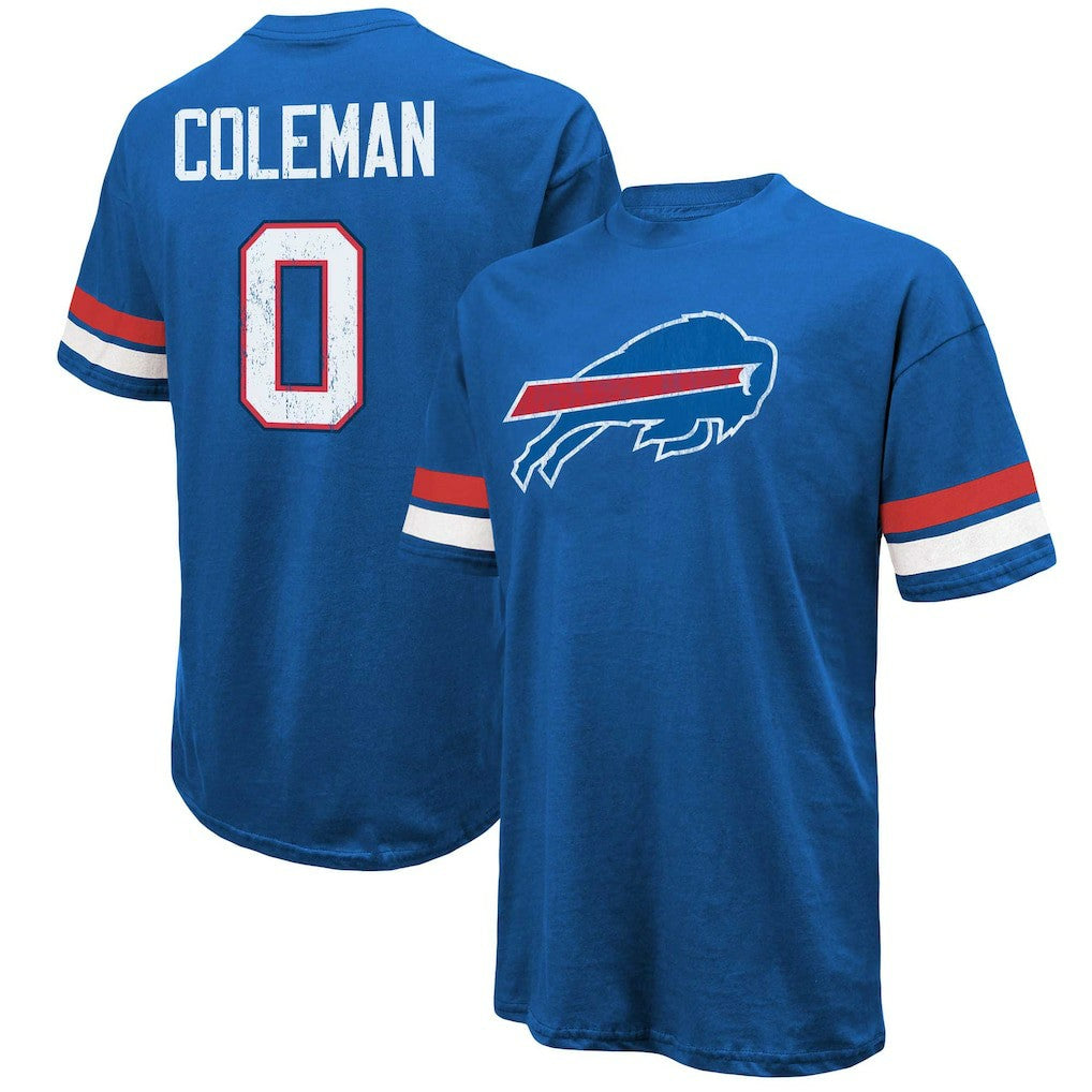 Keon Coleman Buffalo Bills Majestic Threads Name & Number Oversized Fit T-Shirt - Royal T-shirts