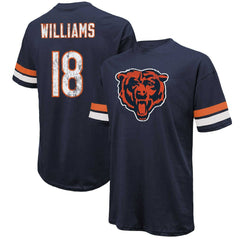 Caleb Williams Chicago Bears Majestic Threads Name & Number Oversize Fit T-Shirt - Navy T-shirts