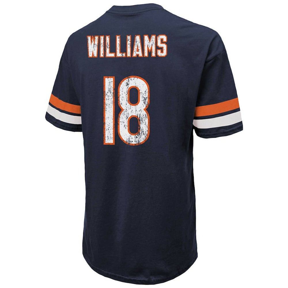 Caleb Williams Chicago Bears Majestic Threads Name & Number Oversize Fit T-Shirt - Navy T-shirts
