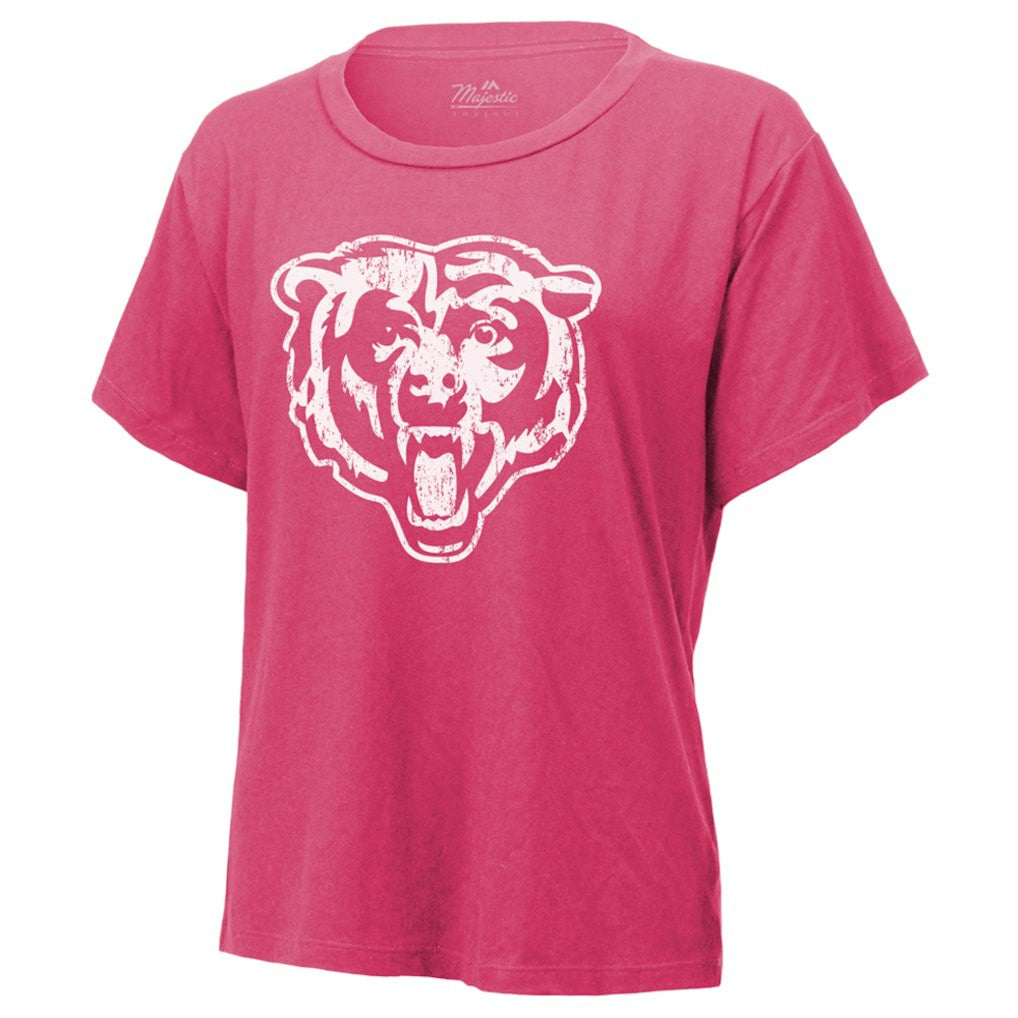 Caleb Williams Chicago Bears Majestic Threads Women's Name & Number T-Shirt - Pink T-shirts