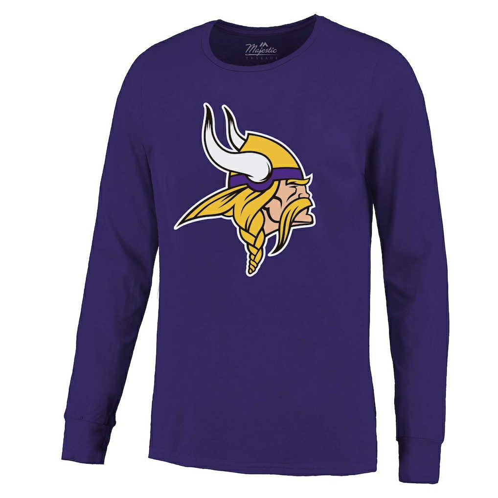 J.J. McCarthy Minnesota Vikings Majestic Threads Name & Number Long Sleeve T-Shirt - Purple T-shirts