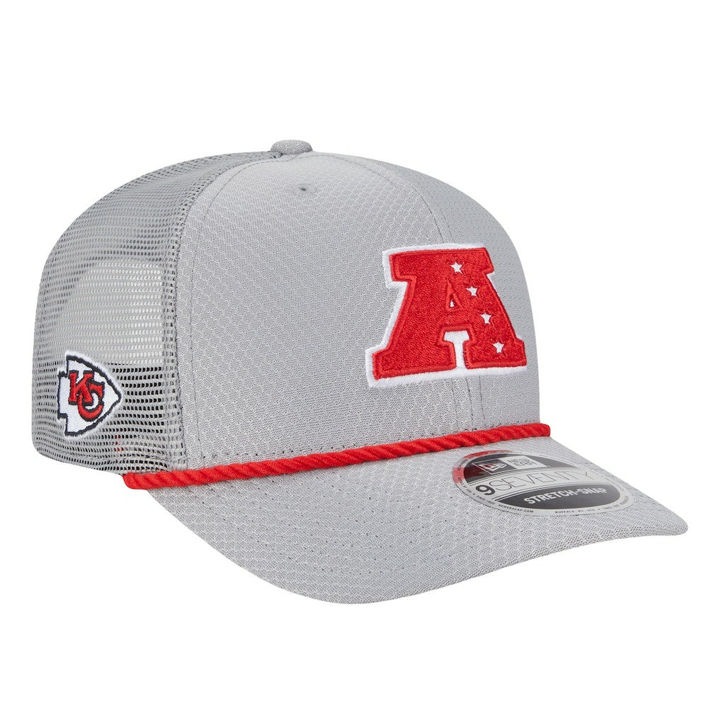 Kansas City Chiefs New Era 2025 Pro Bowl 9SEVENTY Stretch-Snap Hat - Gray Hats