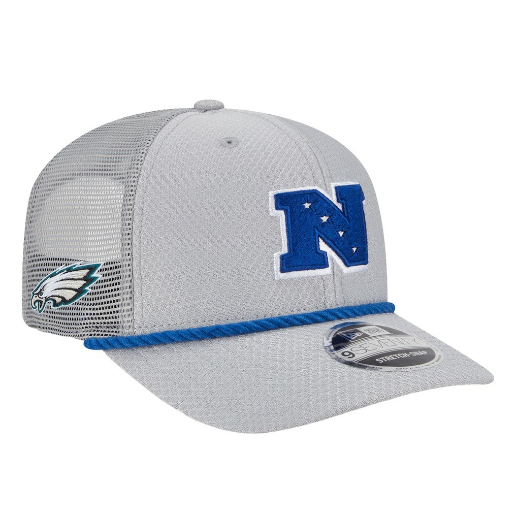 Philadelphia Eagles New Era 2025 Pro Bowl 9SEVENTY Stretch-Snap Hat - Gray Hats