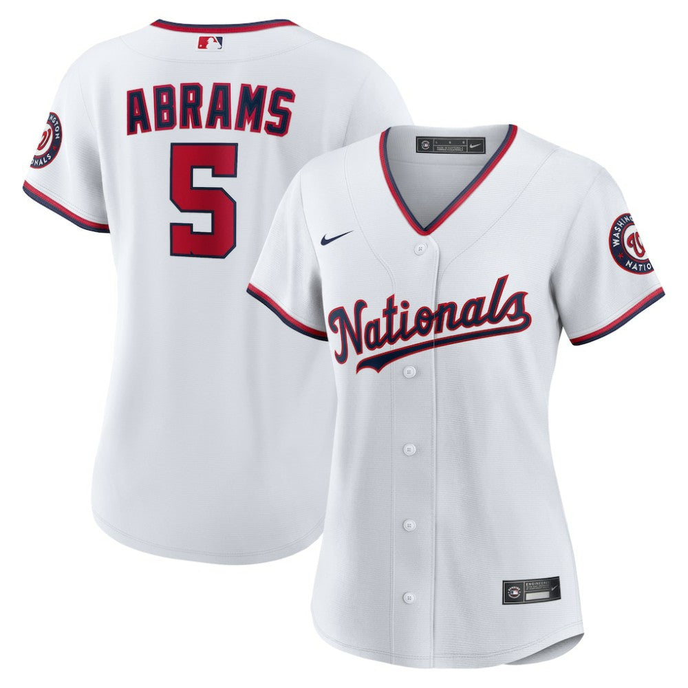 CJ Abrams Washington Nationals Nike Women's Home Replica Player Jersey - White Jerseys
