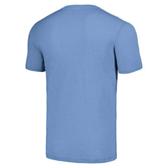 New England Patriots NFL x Homage x Beavis and Butt-Head Unisex Tri-Blend T-Shirt - Light Blue