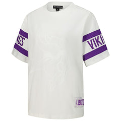 Minnesota Vikings The Wild Collective Women's Drop Shoulder T-Shirt - White T-shirts