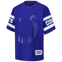 Indianapolis Colts The Wild Collective Women's Drop Shoulder T-Shirt - Royal T-shirts