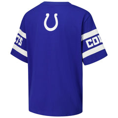 Indianapolis Colts The Wild Collective Women's Drop Shoulder T-Shirt - Royal T-shirts