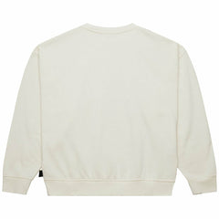 New York Jets Women's Throwback Logo 3.0 Pullover Sweatshirt - Cream Pullover